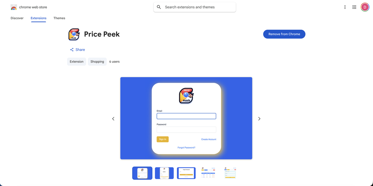 price_lookup (Chrome Extension) preview